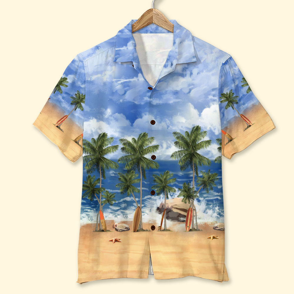 Summer Beach Pattern Hawaii Aloha Gift For Him Ha3996