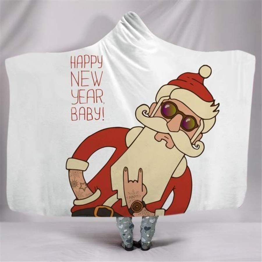 X-Mas Cool Fashion Santa Hooded Blanket Christmas Decoration Ideas Christmas Gift Ideas