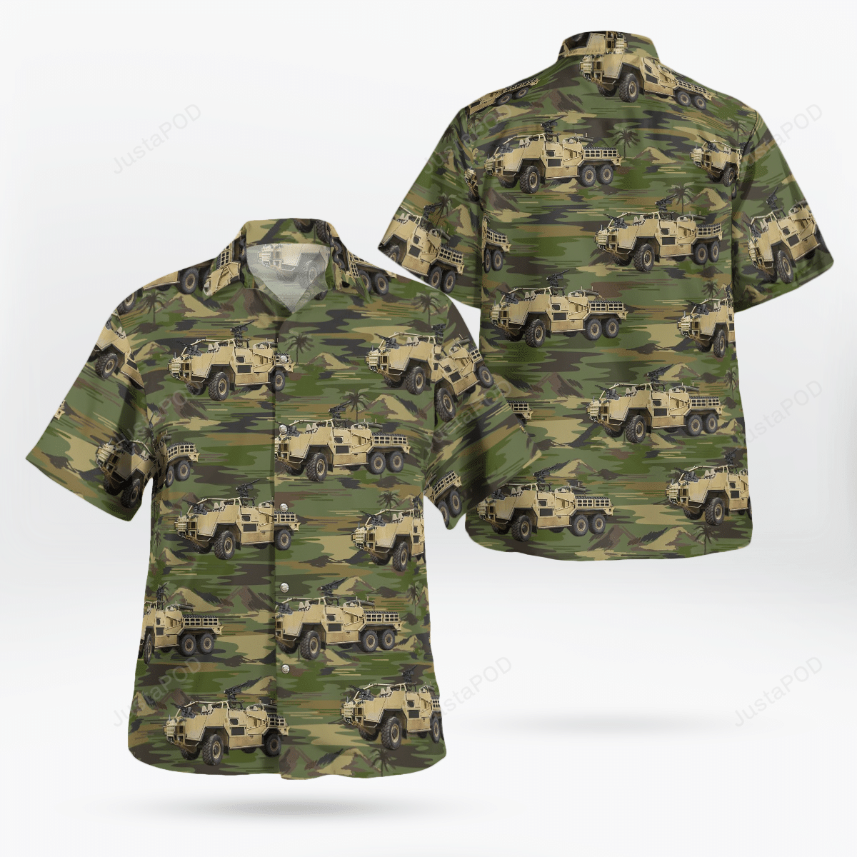 British Army Mwmik Jackal Coyote Hawaii Shirt Ha74252