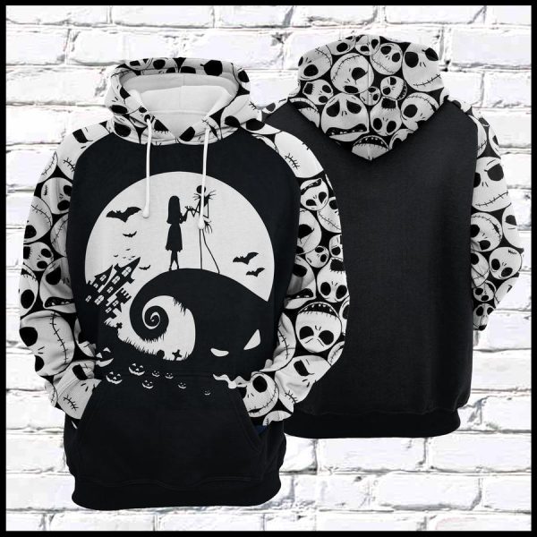 Jack Skellington Sally Hologram Unisex Hoodie Chm