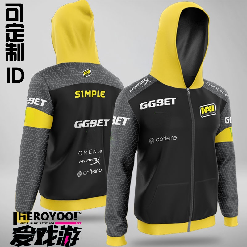 Customized NAVI Team Uniforms Can Be Customized ID E-sports Clothing S1mple Tops CSGOT Shirts NV Clothing 2019major Sweater alx