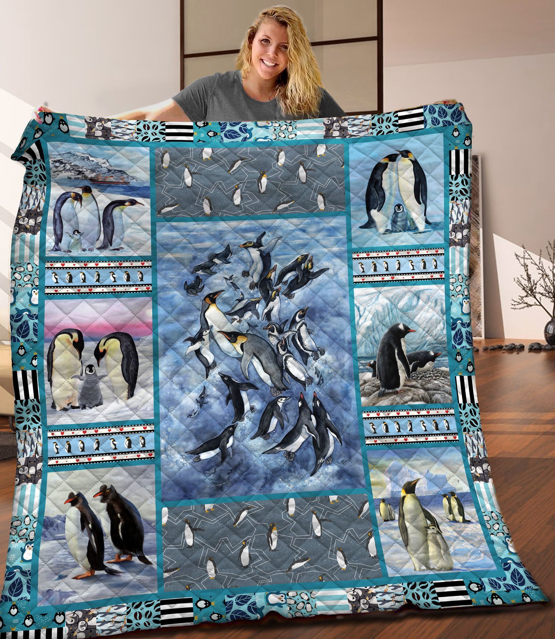 Penguin Quilt Blanket C9B290202TA