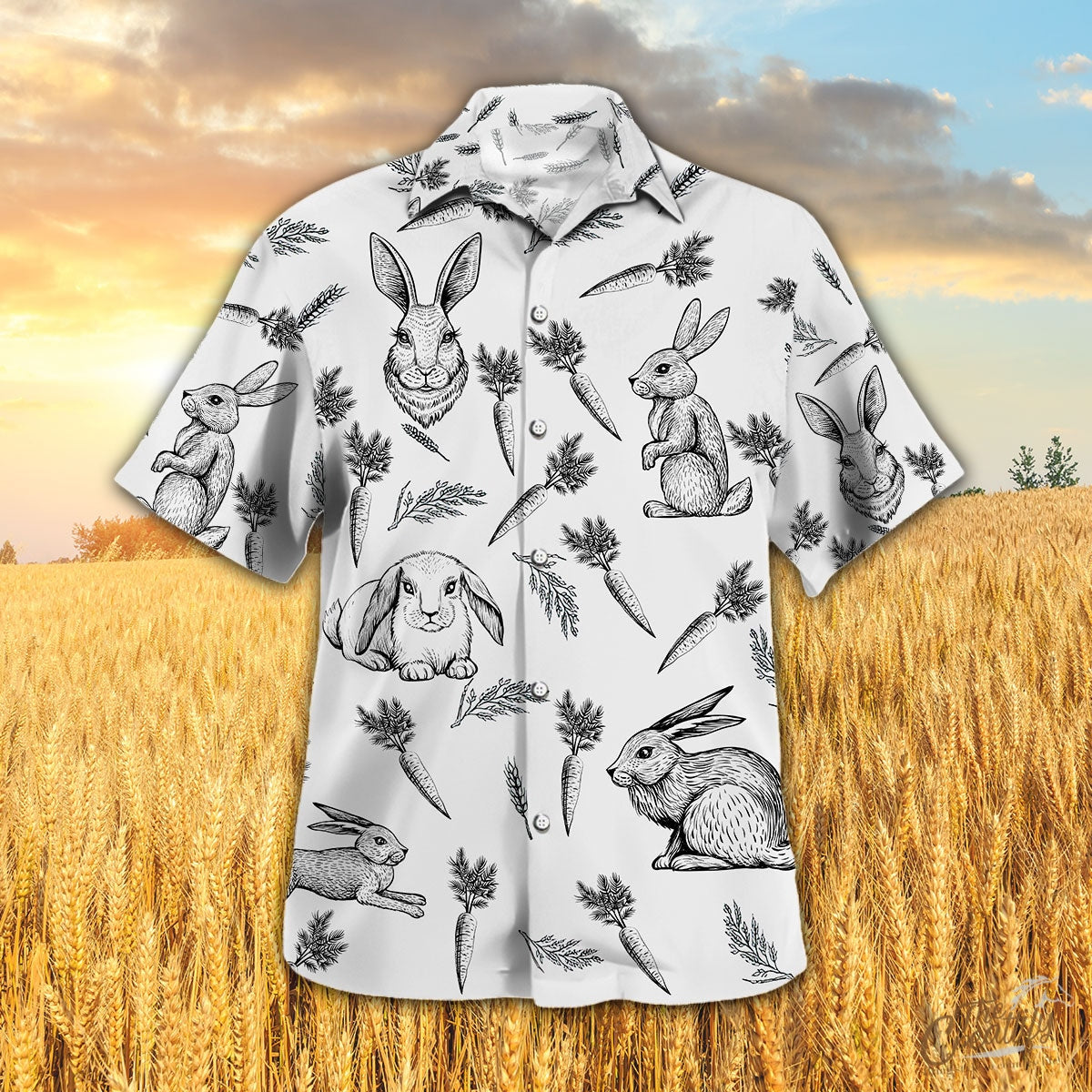Rabbit Pattern – Hawaiian Shirt