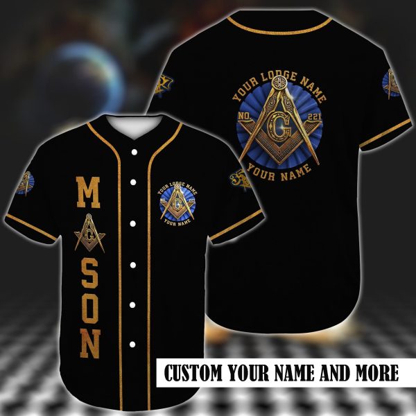 Personalized Freemason Baseball Jersey Shirt Clothes Sport Outfit For Men Women Nd