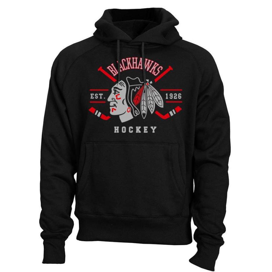 Chicago Blackhawks Hoodie Indian Crossed Hockey Sticks Shirt Stanley