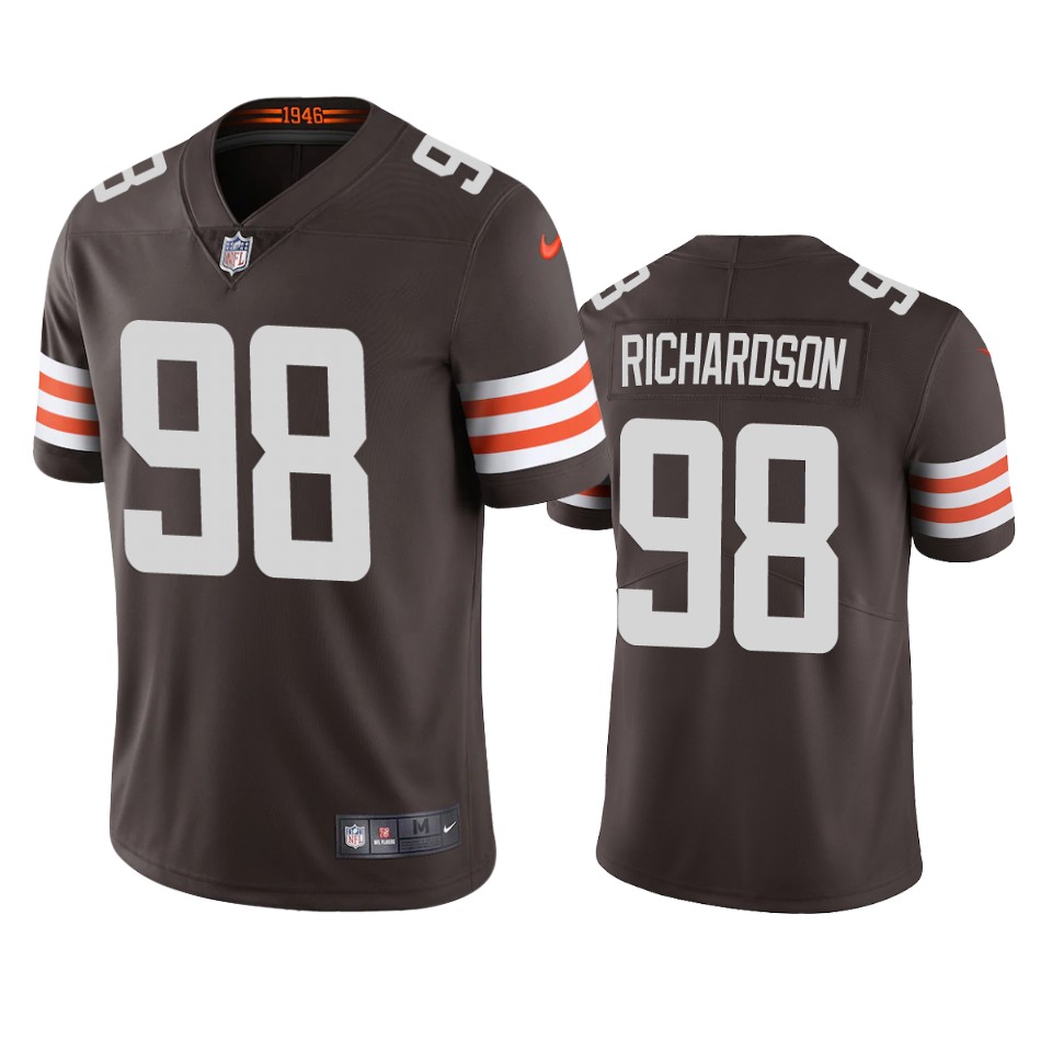 Cleveland Browns Sheldon Richardson Brown 2020 Vapor Limited Jersey – Mens