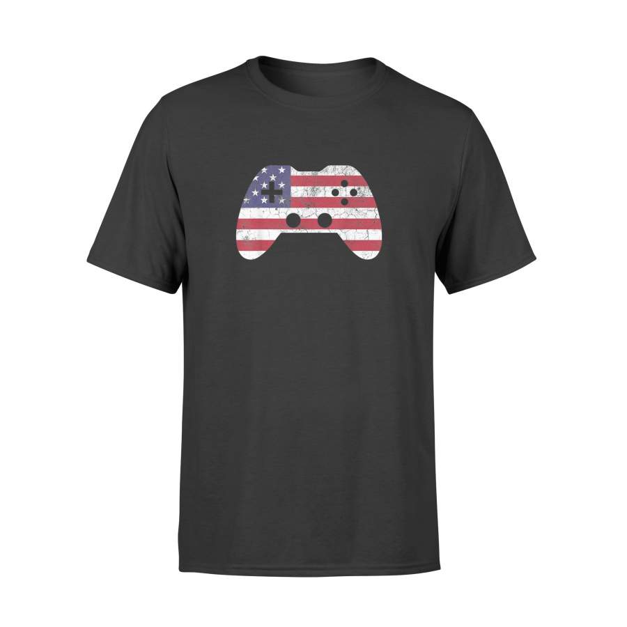 4th Of July T Shirt Gift Video Game Gamer Kids Boys Men USA – Standard T-shirt