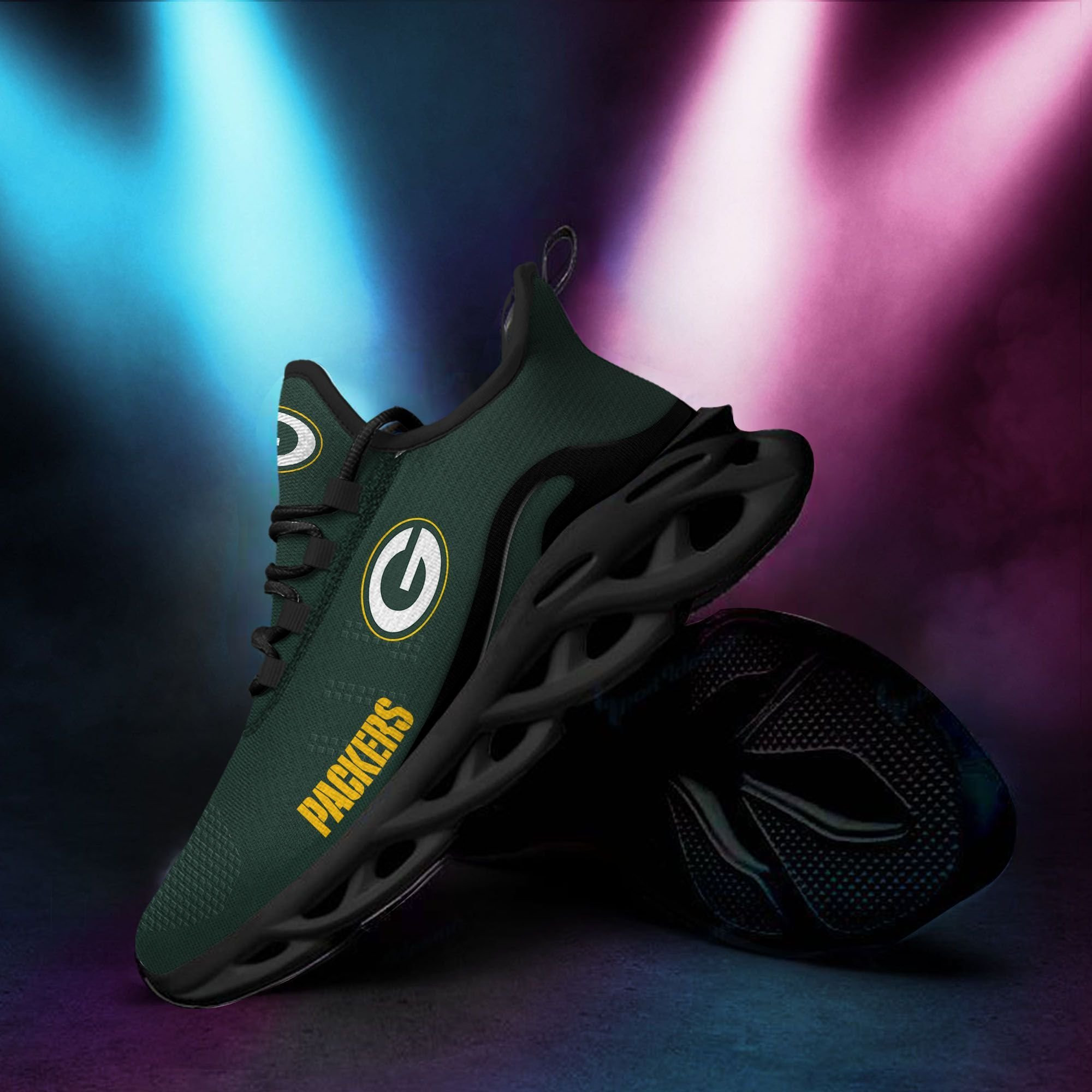 Green Bay Packers New Trending  D Printed  Max Soul Clunky Sneaker Shoes