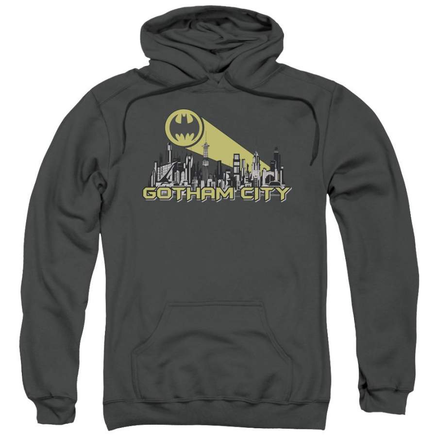 Batman – Gotham Skyline Adult Pull Over Hoodie