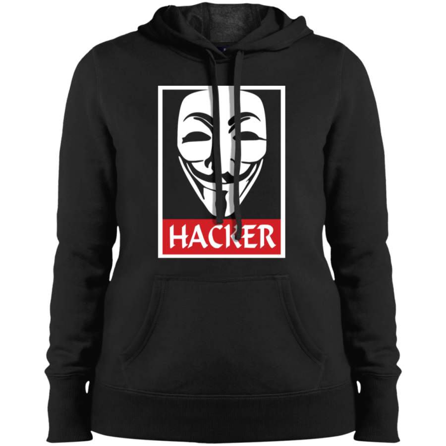 AGR cool design Anonymous Hacker Ladies’ Pullover Hooded Sweatshirt