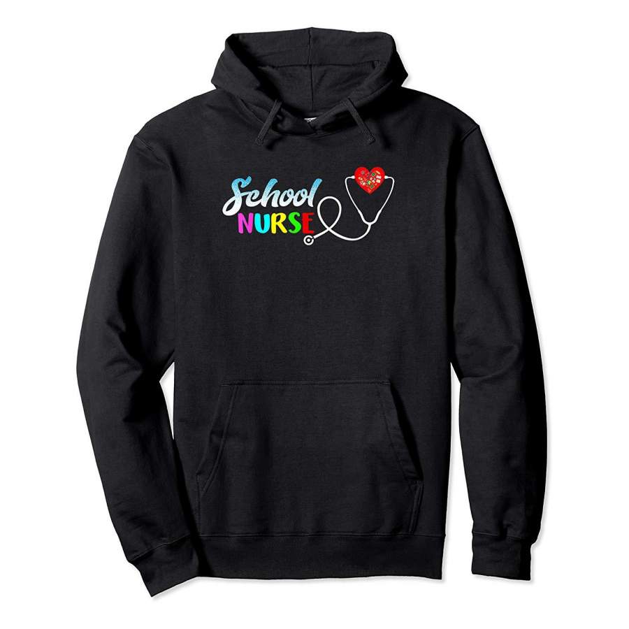 School Nurse Gift Nursing Love Hoodie Premium T-Shirt