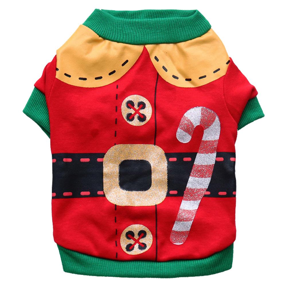 Christmas Pet Dog Cat Elf Clothes Cute Puppy Xmas Costume Shirt Clothes