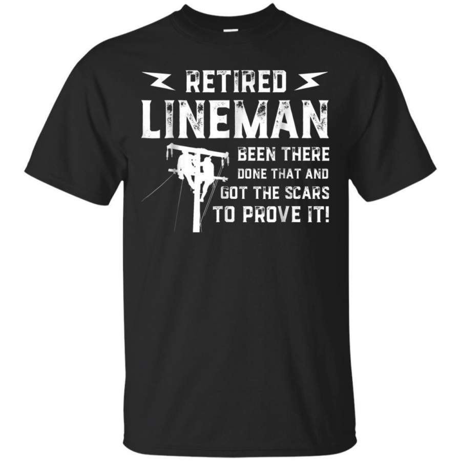 AGR Retired Lineman Got The Scars To Prove It Tshirt Jaq T-shirt