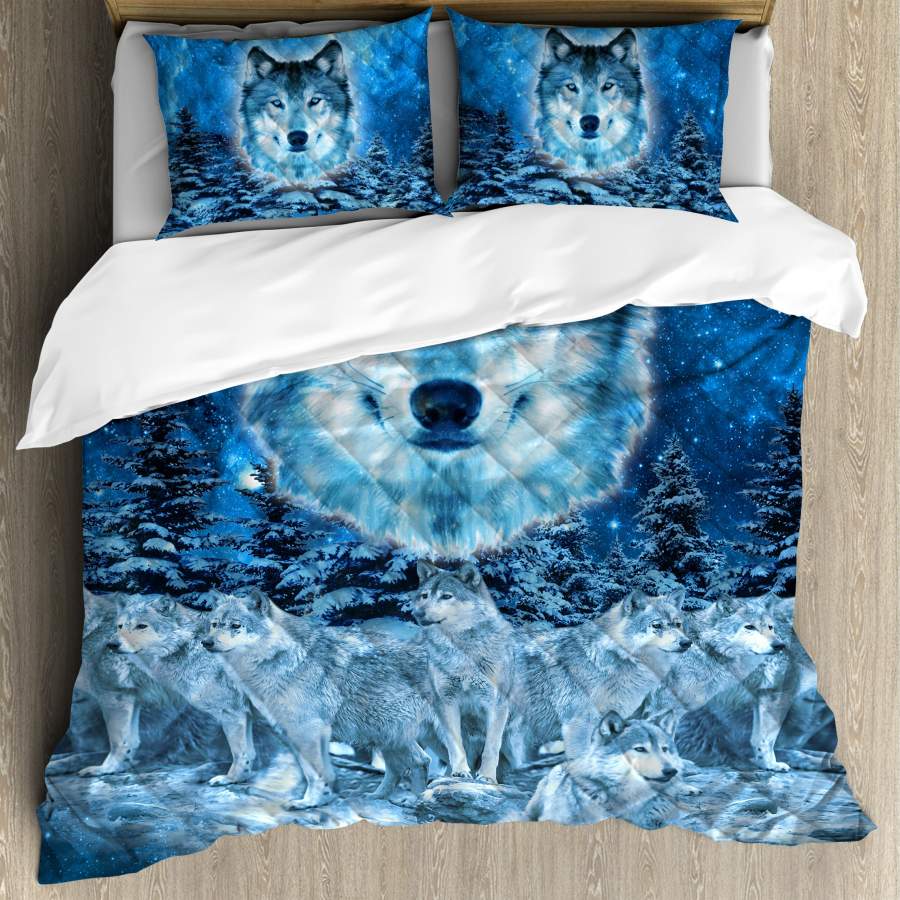 Wolf quilt bedding set HAC060702-HG