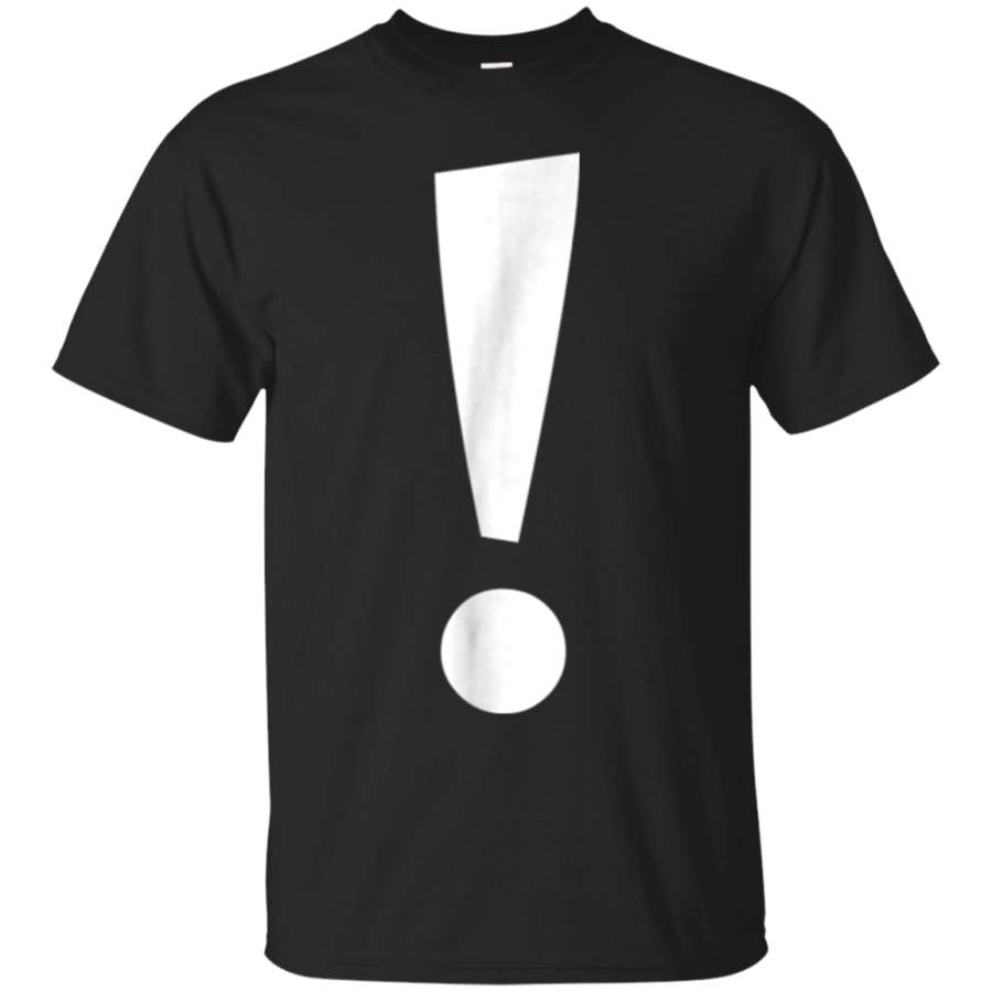 AGR Alphabet Punctuation ! Shirt, Exclamation Mark Shirt