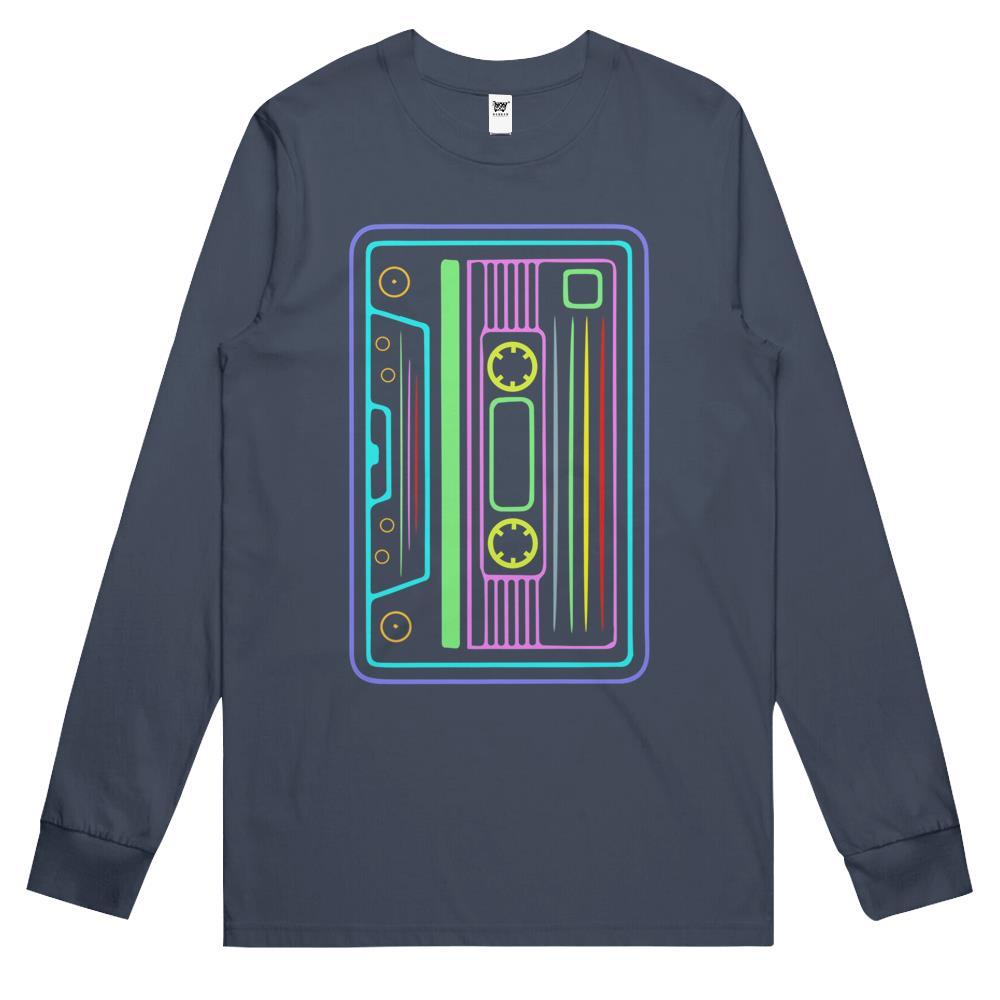 80s Music Cassette Tape Retro Vintage Birthday Long Sleeve T Shirts