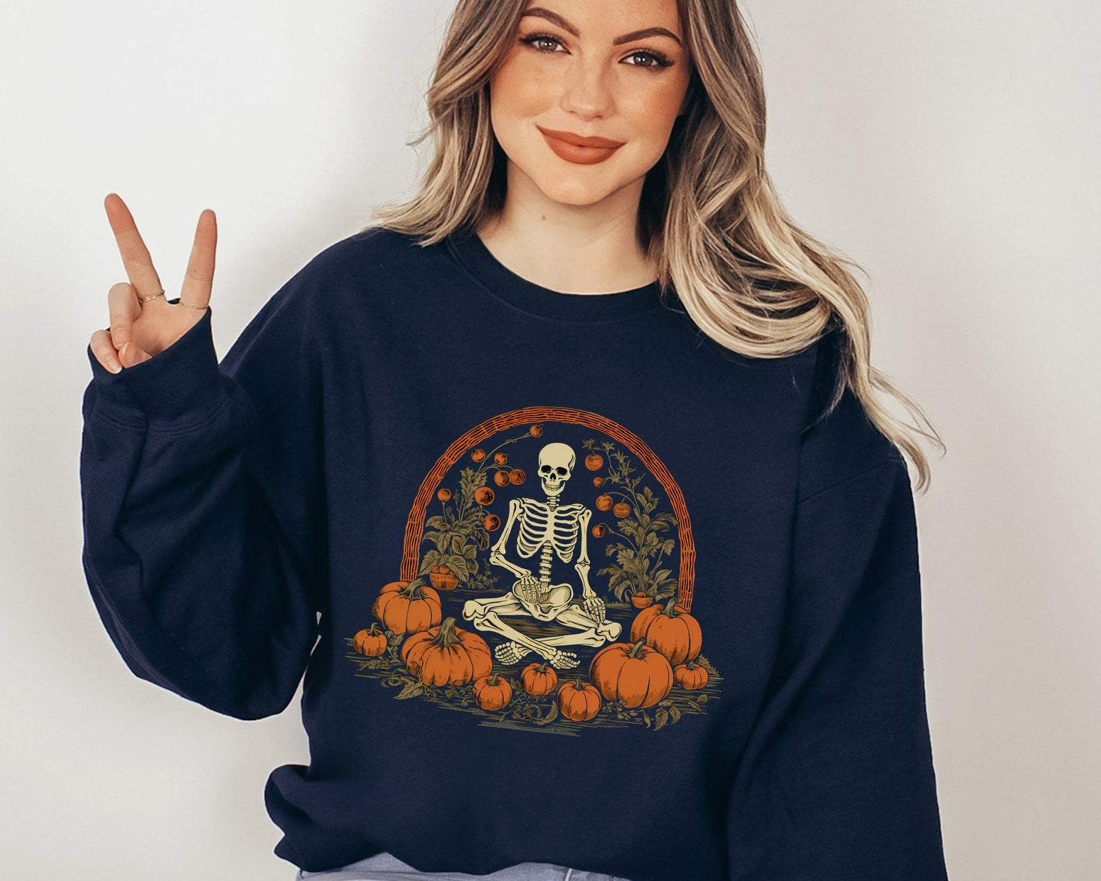 Halloween Pumpkin Sweatshirt 2D Crewneck Sweatshirt All Over Print Sweatshirt For Women Sweatshirt For Men Sws4029