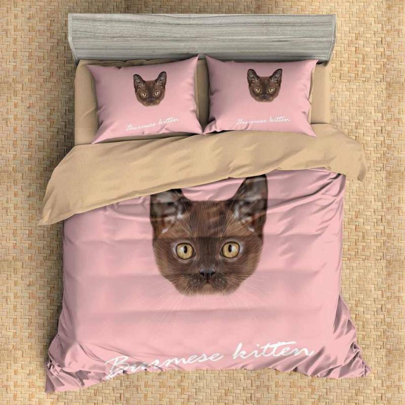 3D Customize Burmese Kitten Bedding Set Duvet Cover Set Bedroom Set Bedlinen