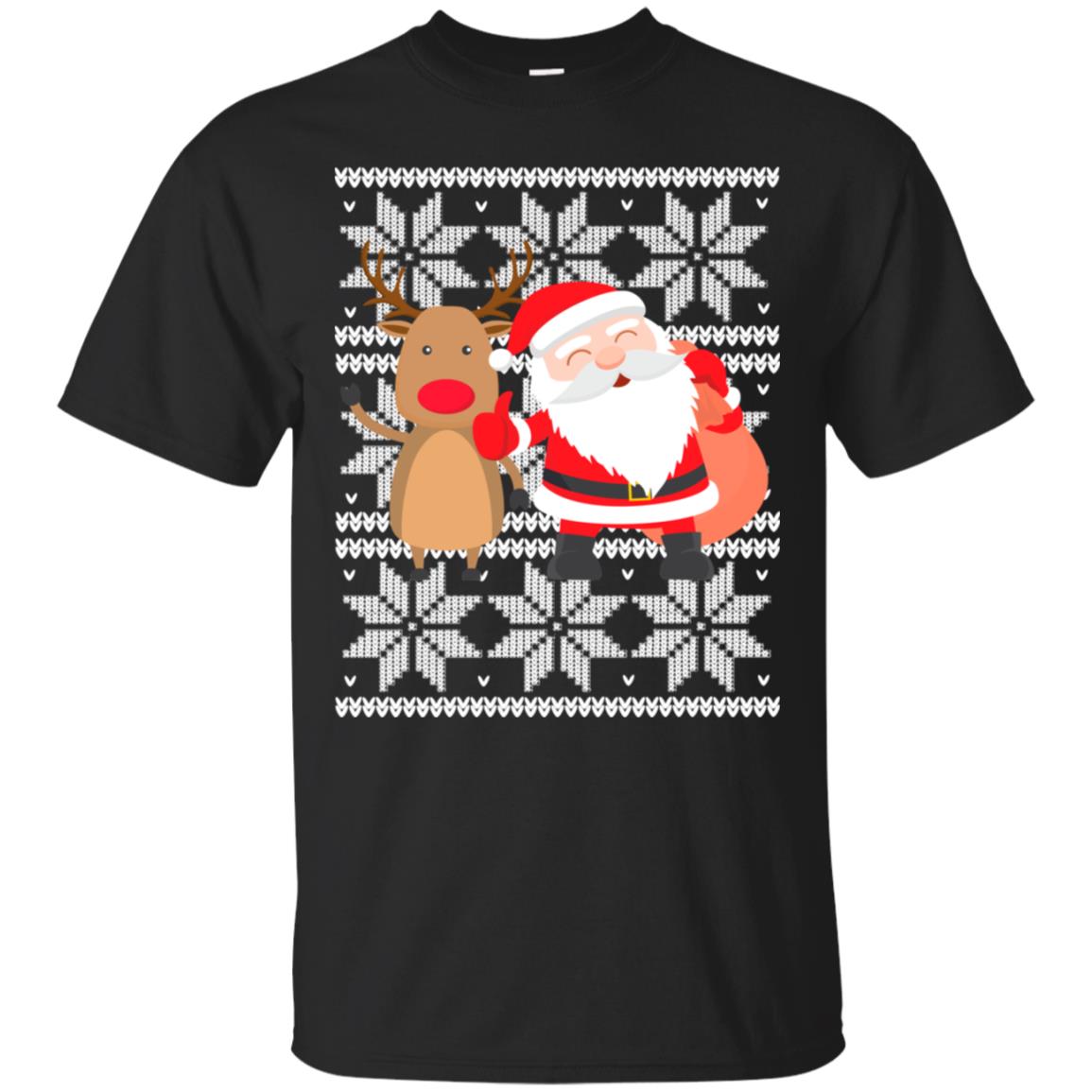 Ugly Christmas Shirt Santa Claus Reindeer Best Top Gift