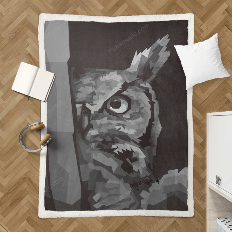 The Owl – Animal Sherpa Fleece Blanket