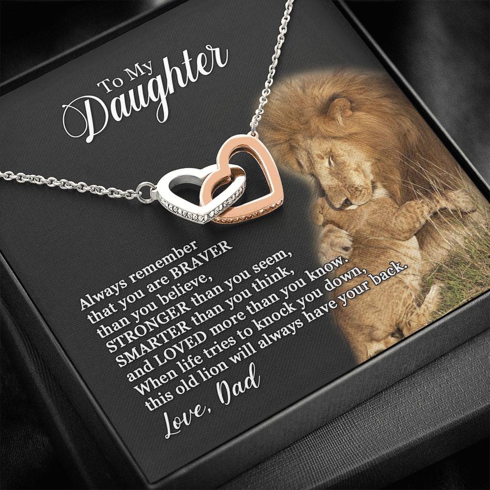 (Almost Gone) To My Daughter – This Old Lion Will Always Have Your Back – Necklace