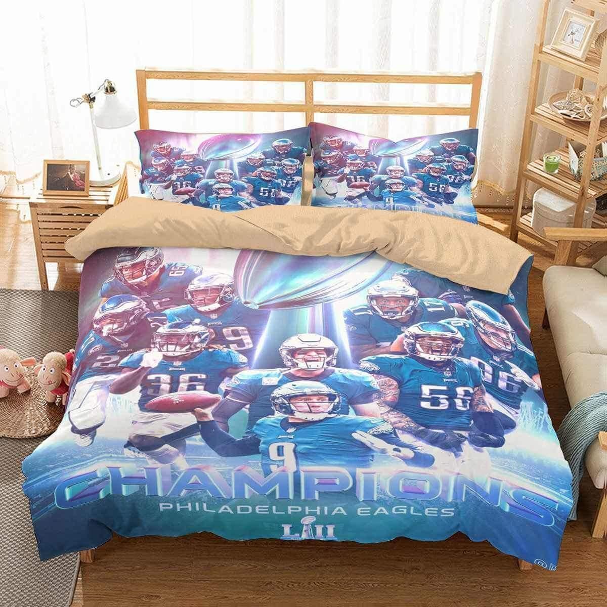 3D Philadelphia Eagles Duvet Cover Bedding Set