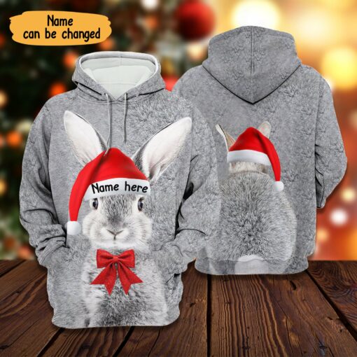 Personalized Christmas Gift Rabbit Animal 3D All Over Printed Shirts For Men & Women, Gift For Christmas Occasion, Merry Christmas