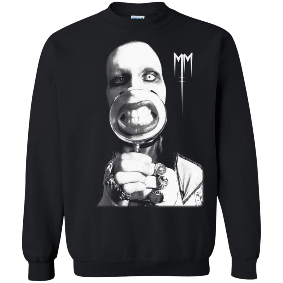 Marilyn Manson Magnifying Glass Matal Punk Pullover Sweatshirt