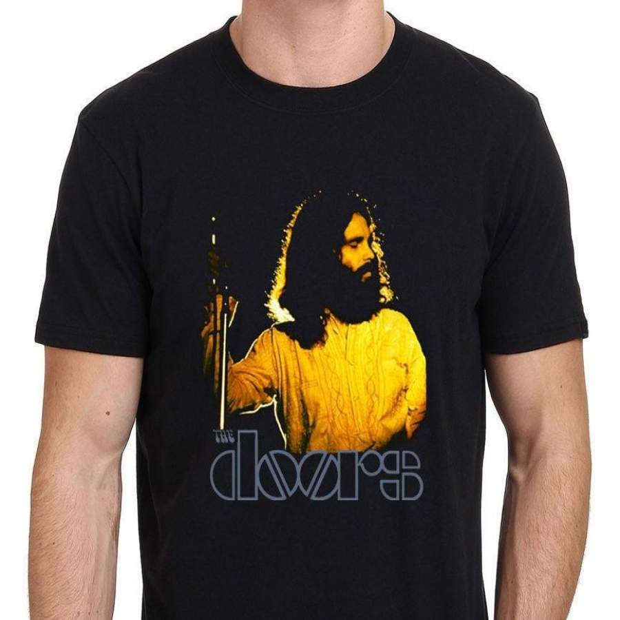 The Doors Jim Morrison Vintage Men’S Gildan T-Shirt Black : S-3Xl