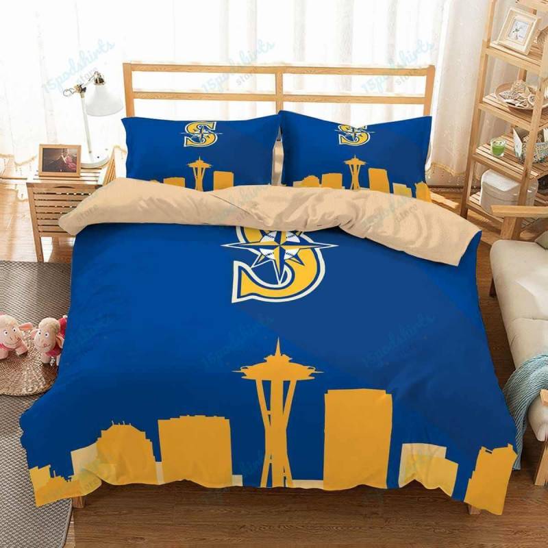 3D Customize Seattle Mariners Bedding Set Duvet Cover Set Bedroom Set Bedlinen