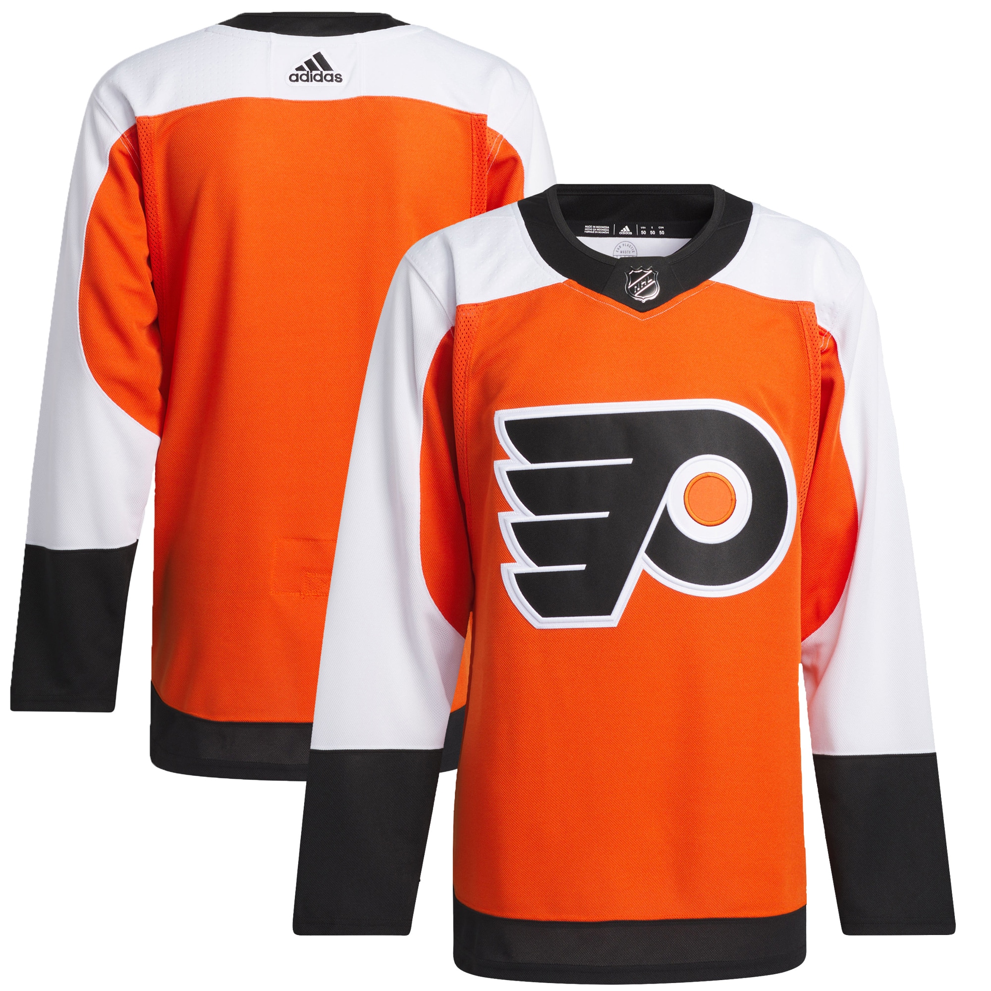 Men's Philadelphia Flyers adidas Burnt Orange Home Primegreen Authentic Jersey