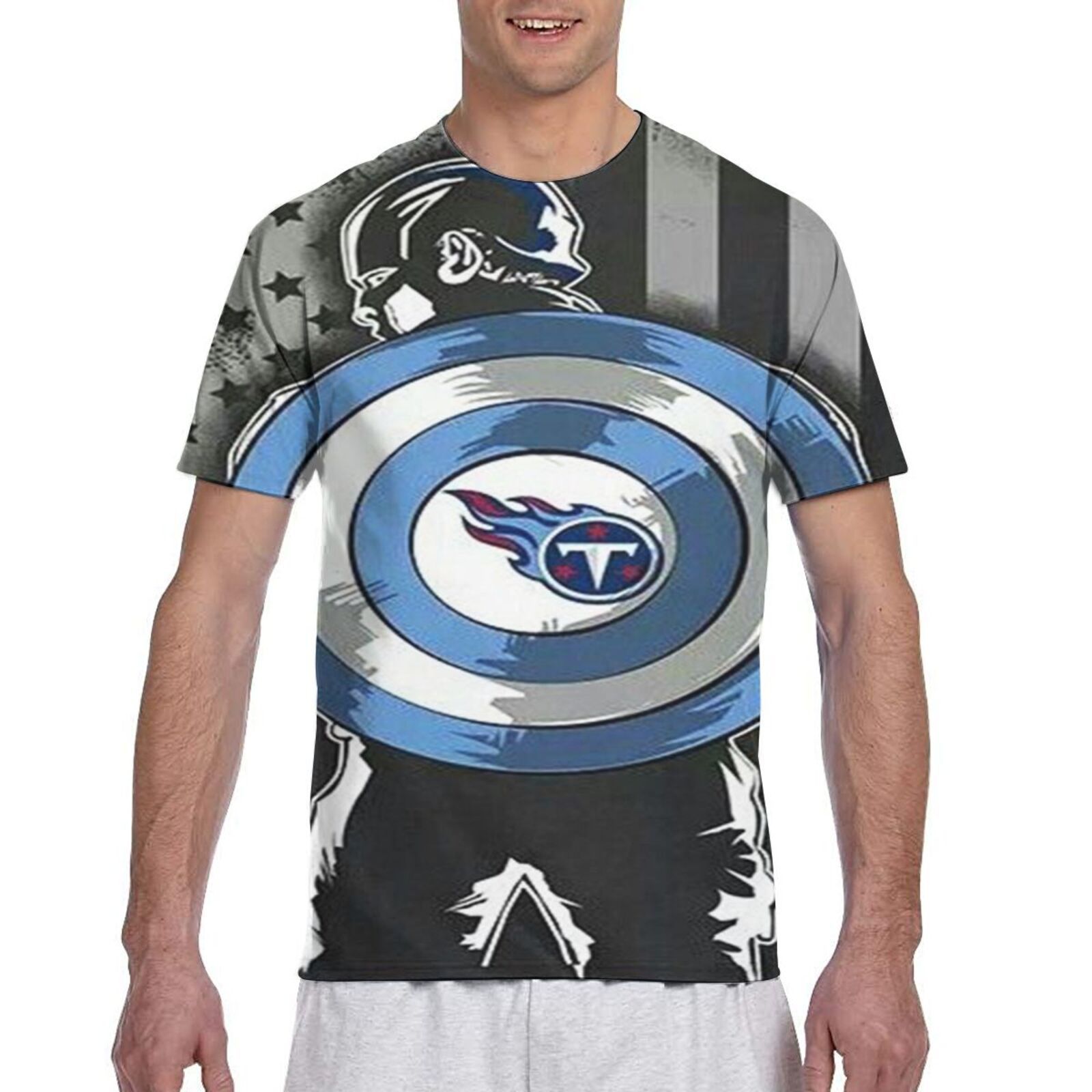 Tennessee Titans Men’s Short-Sleeved Full T-Shirt