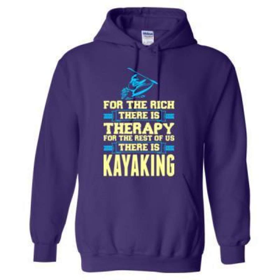 AGR For The Rich There Is Therapy For The Rest Of Us There Is Kayaking – Heavy Blend™ Hooded Sweatshirt