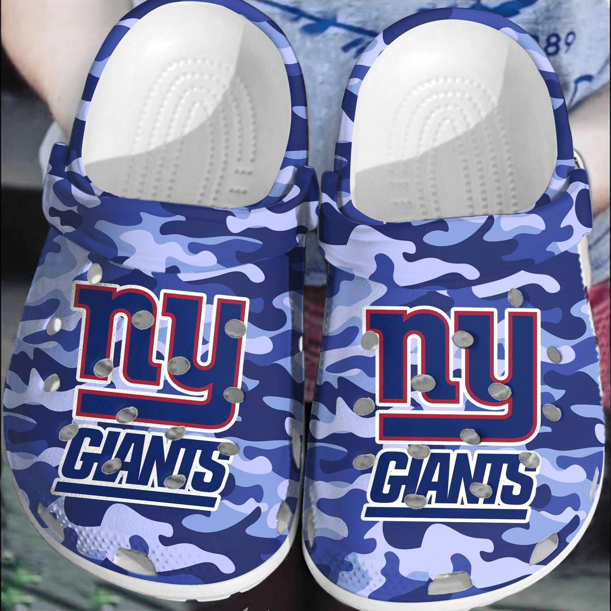 NFL New York Giants Football Crocss Shoes Clogs Crocband Comfortable For Men Women