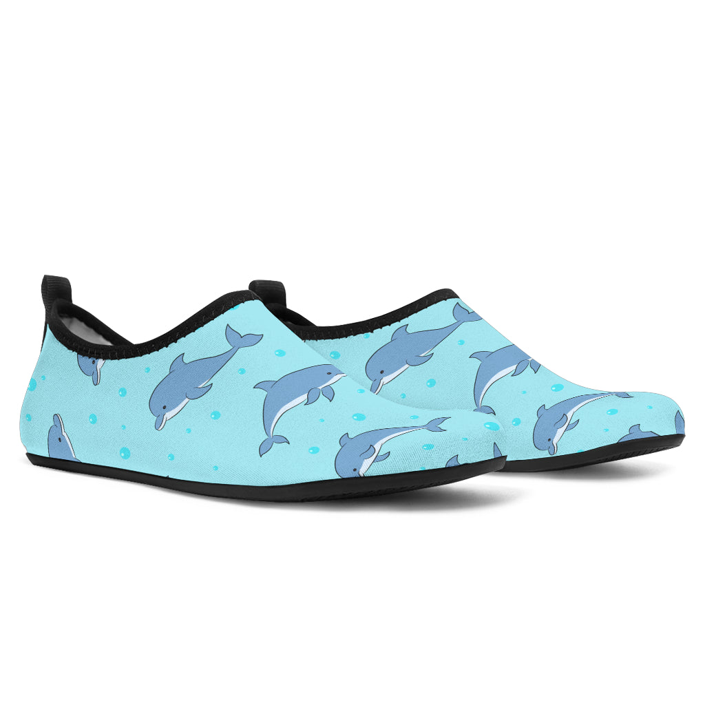 Dolphin Baby Cute Print Pattern Aqua Water Shoes