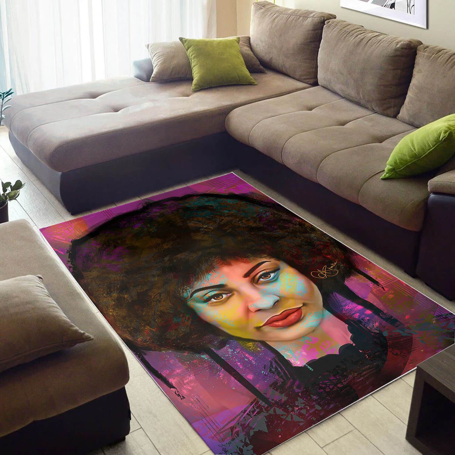 Afrocentric Rugs Beautiful Afro Woman African American Print Rug Afrocentric Home Decor Ideas WBG29957