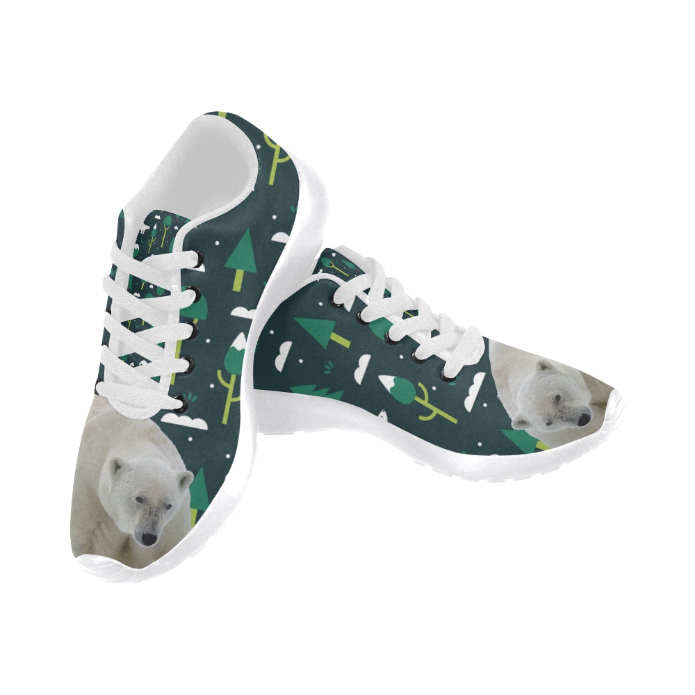 Polar Bear White Sneakers for Men