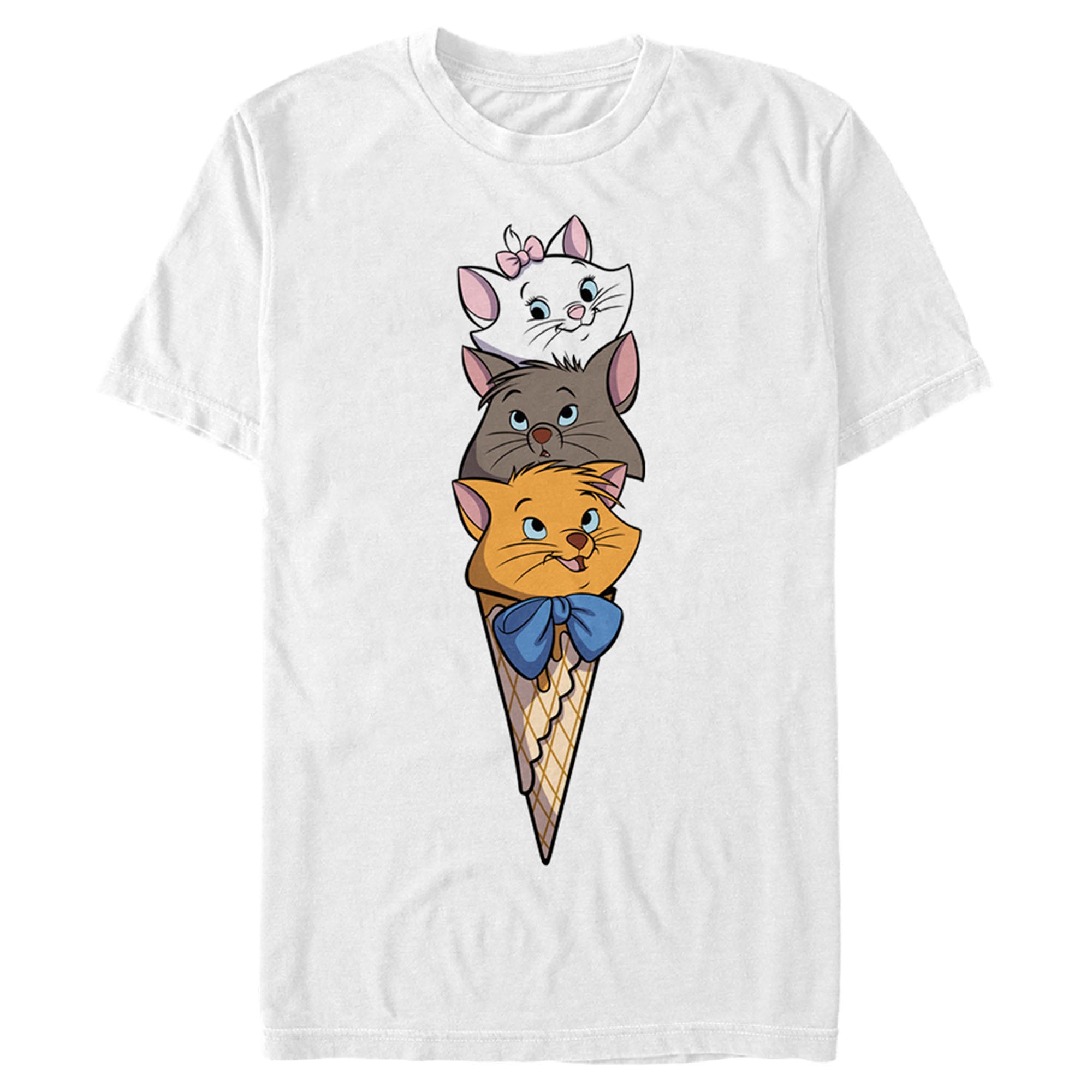 Men’S Aristocats Triple Scoop Kittens T-Shirt