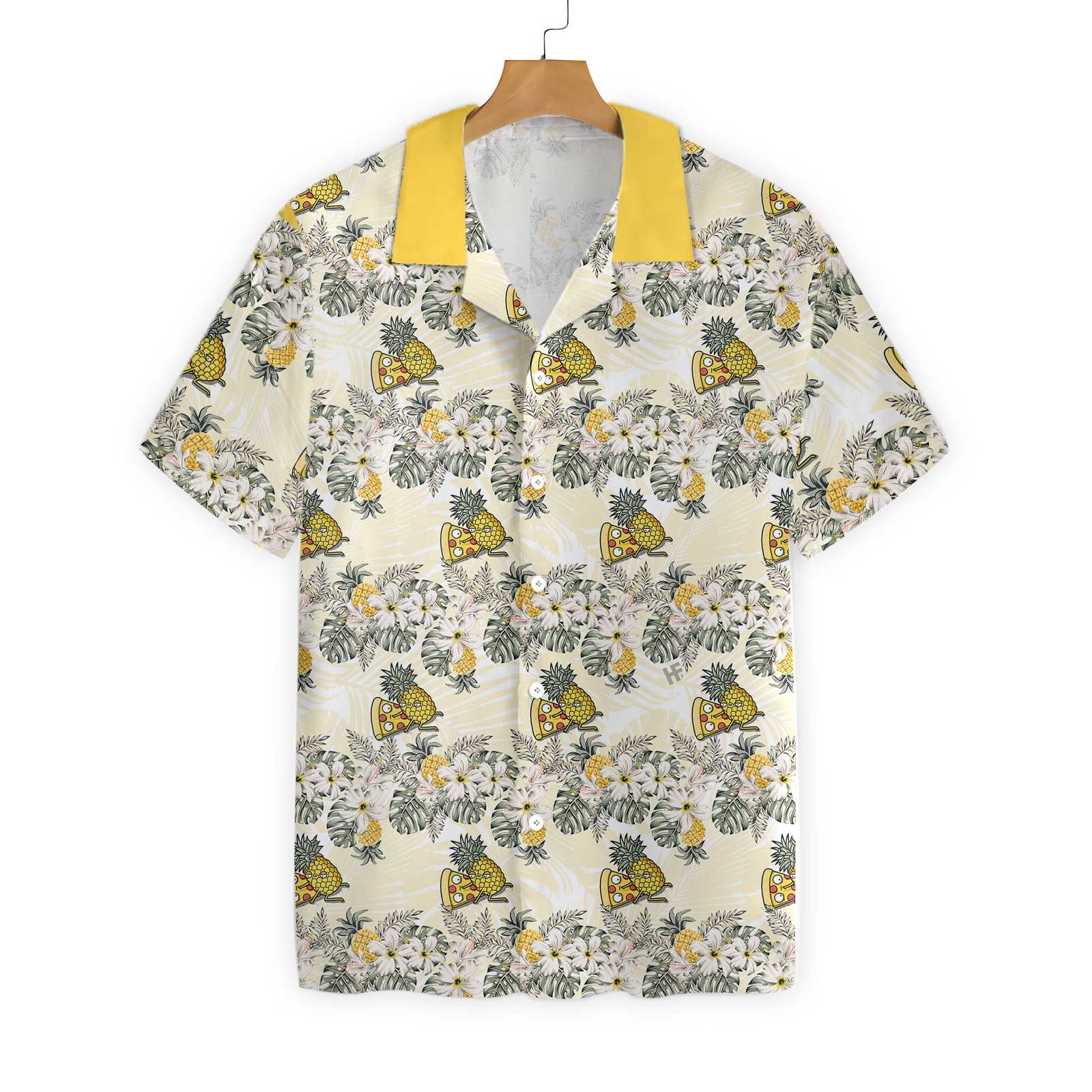 Cartoon Pizza Pineapple 0801 Hawaii Shirt Ha12978