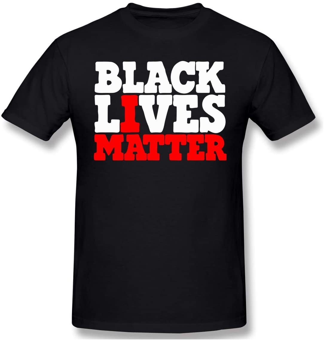 Black Lives Matter Mens Cotton Short Sleeves I Cant Breathe T-Shirts