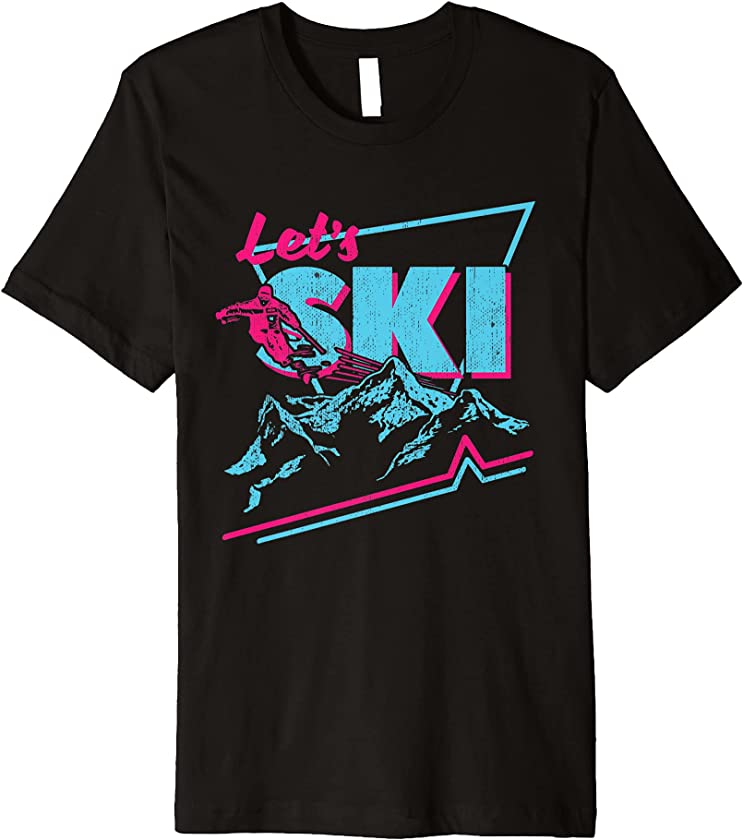 Vintage Ski Outfit 80s 90s Ski Clothes – Retro Ski Premium T-Shirt