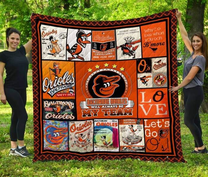 Baltimore Baseball 3D Quilt Blanket, Fleece Blanket
