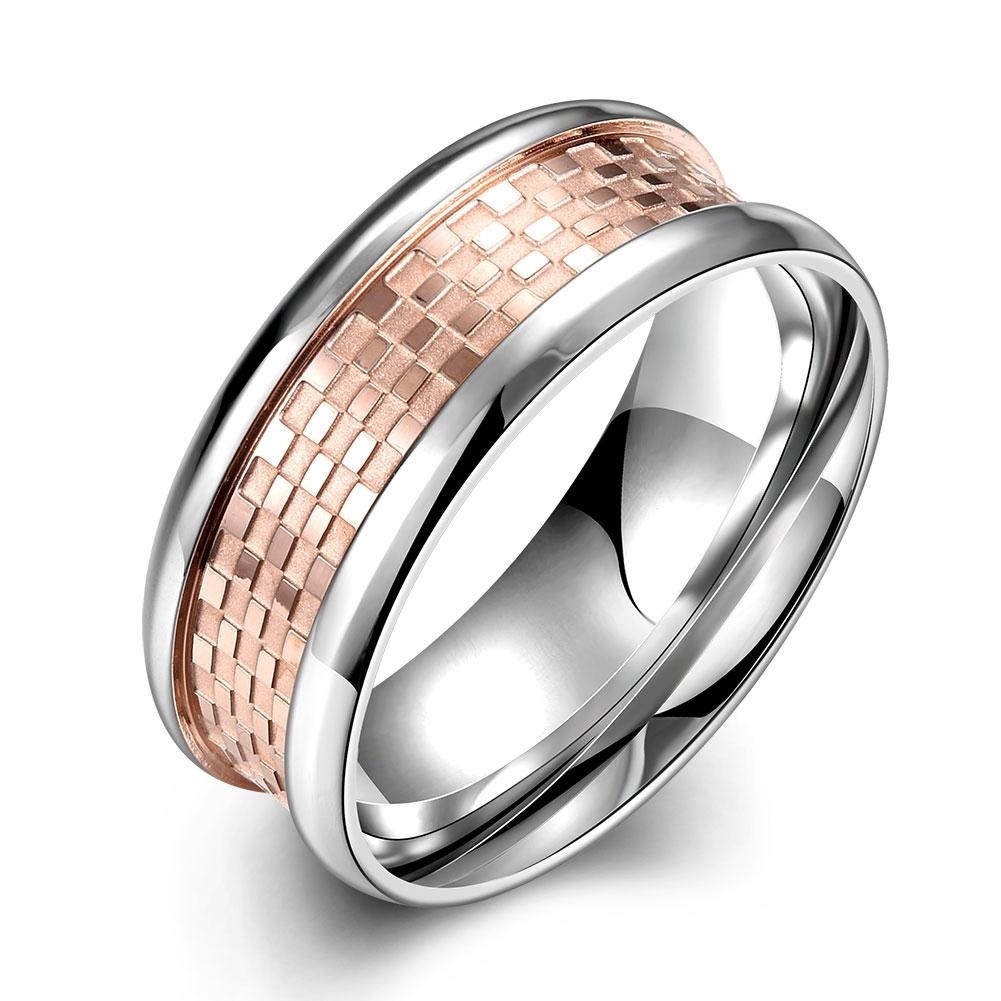 Rose Gold Stainless Steel 316L Jaguar Band Ring