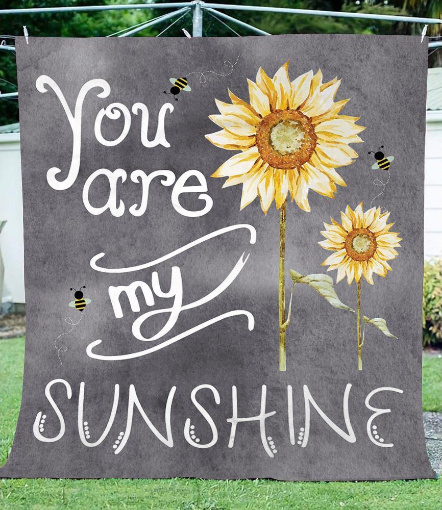 You Are My Sunshine – Unique Gifts Home Decor Gift For Family – Sherpa Blanket Fleece Blanket