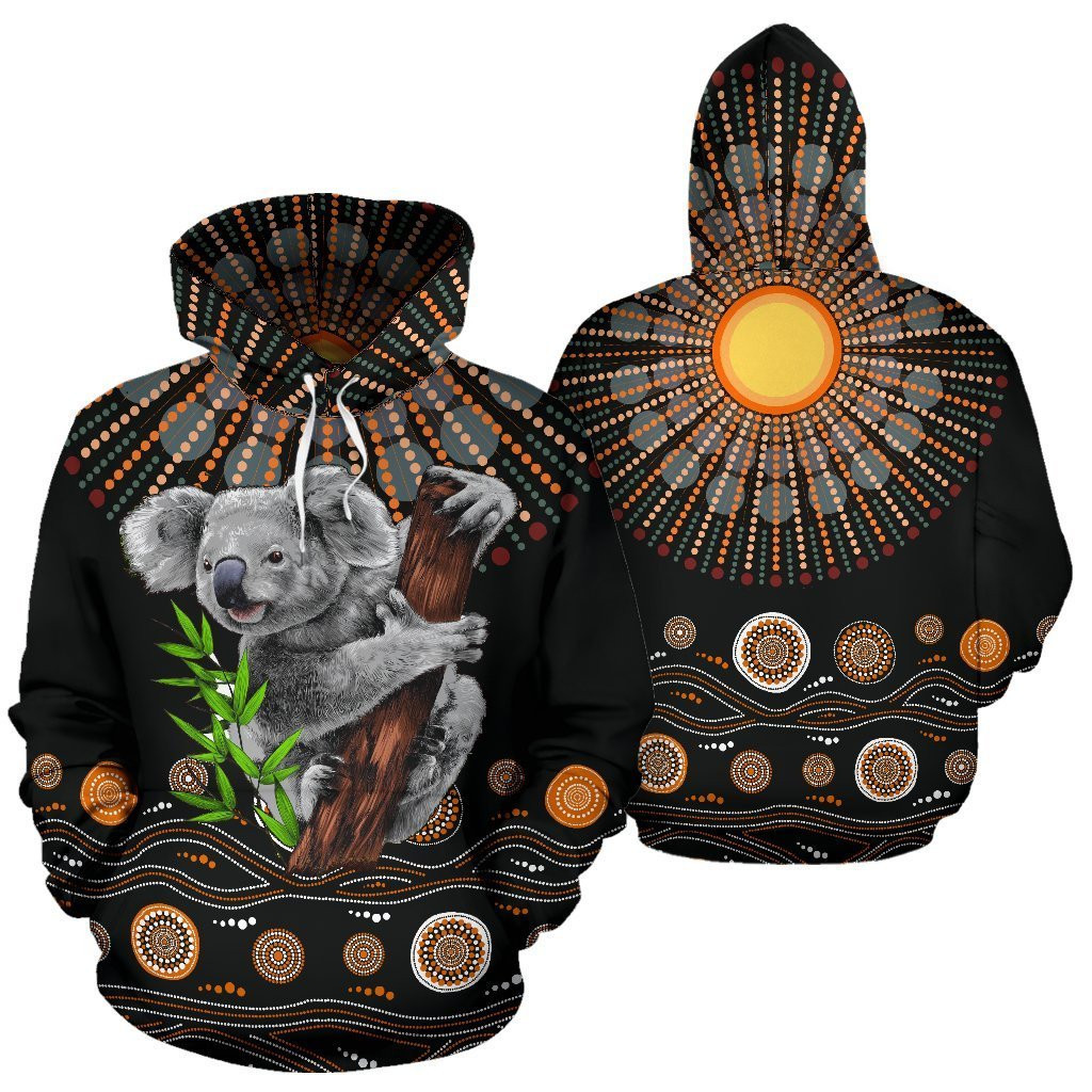 Australian Aboriginal Koala Circle Dot 3D Hoodie Hoodie For Men And Women