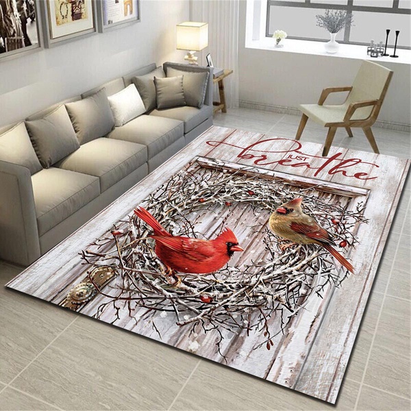 Cardinal Area Rug Just Breathe