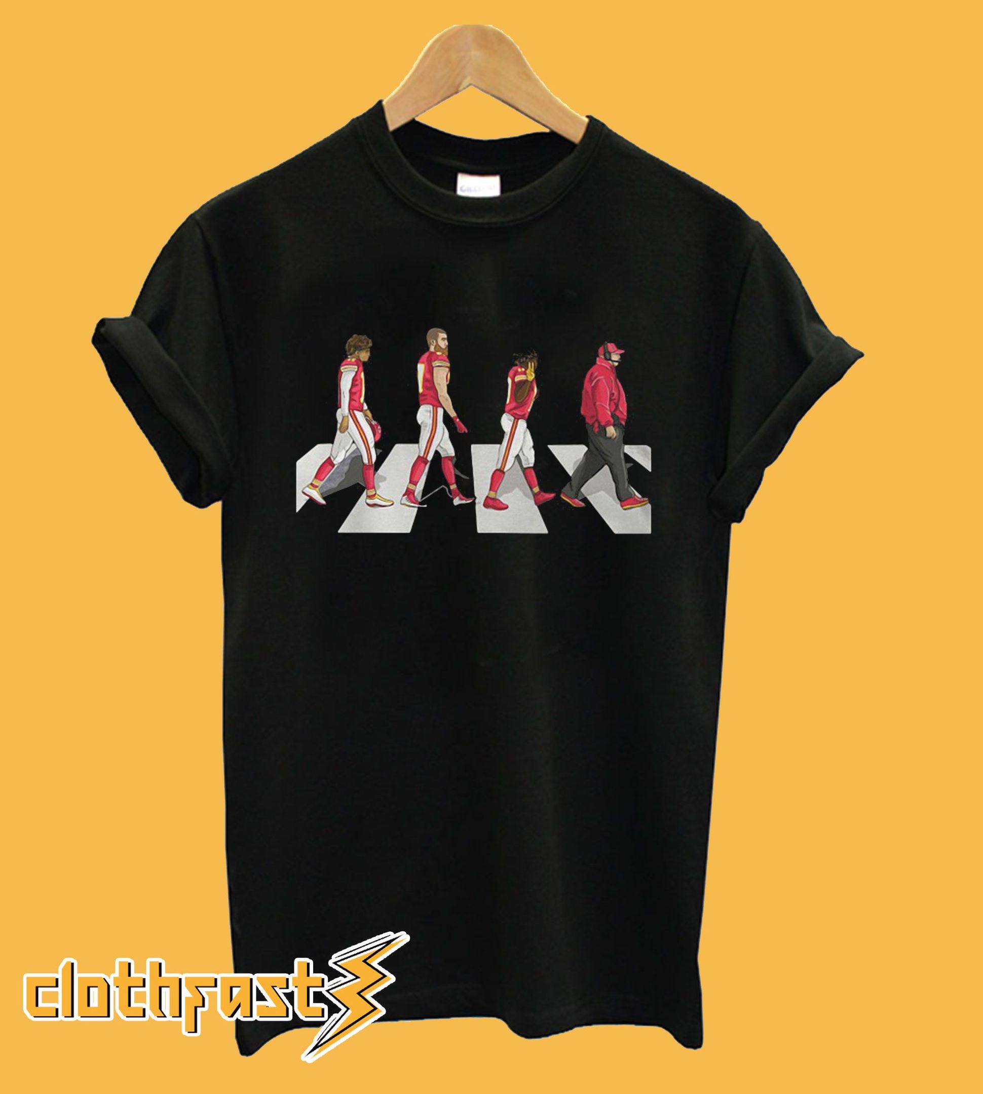 Kansas City Chiefs Abbey Road Tshirt 8132