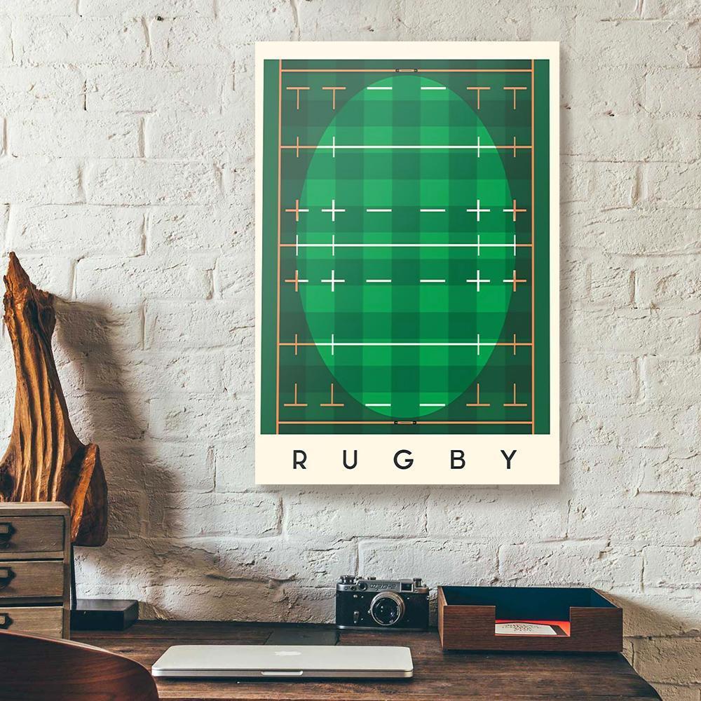 Best Canvas Prints Rugby Map Vertical Canvas Wall Art Pretty Wall Art Home Decoration