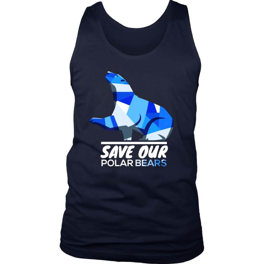 Save Our Polar Bears,Endangered Animal Love Bears Tank