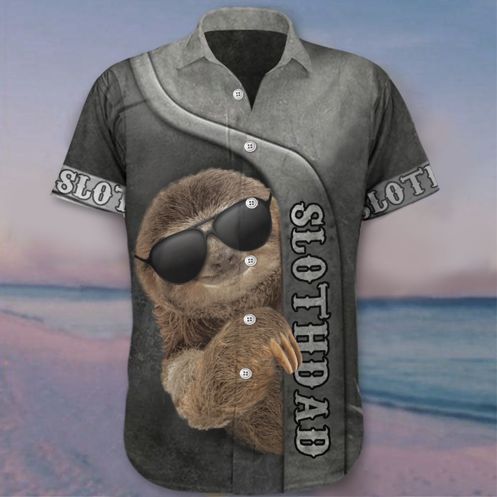 Sloth Dad Hawaii Shirt Funny Clothes Unique Gift For Fathers Ha21372